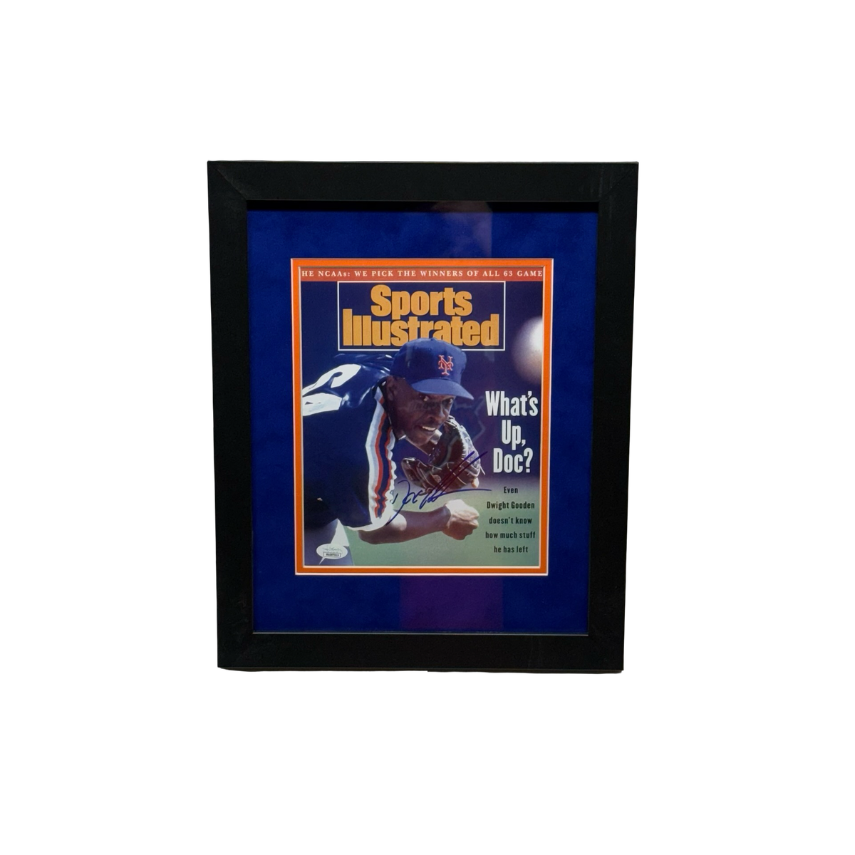 Doc Gooden Autographed New York Mets Sports Illustrated Cover 8x10 JSA - Framed