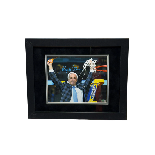 Roy Williams Autographed North Carolina Cutting Net 8X10 Steiner CX