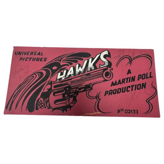 Sylvester Stallone, Billy Dee Williams & Lindsey Wagner Autographed Nighthawks Parking Sign JSA