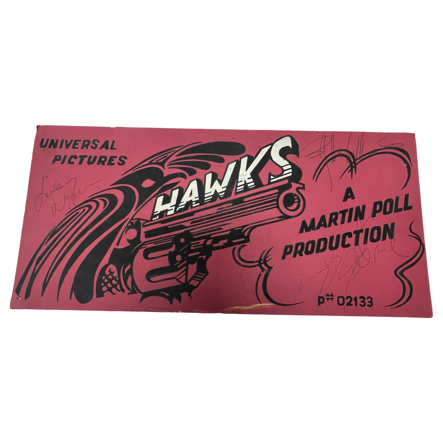 Sylvester Stallone, Billy Dee Williams & Lindsey Wagner Autographed Nighthawks Parking Sign JSA