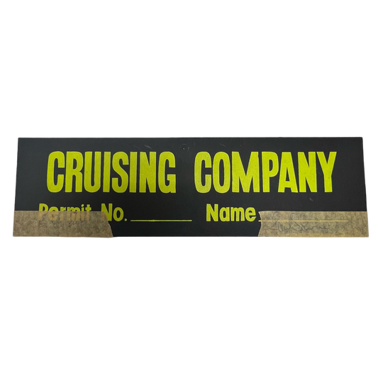 Al Pacino & Paul Sorvino Autographed Cruising Company Parking Sign JSA