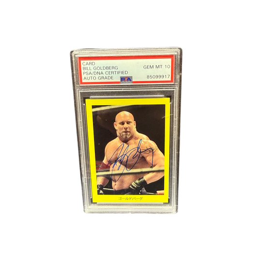 Bill Goldberg Autographed World Wrestling Federation PSA 10