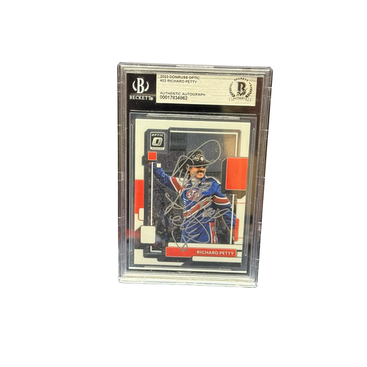 Richard Petty Autographed 2023 Donruss Optic Racing #22 Beckett