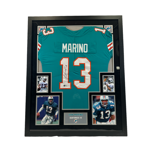 Dan Marino Autographed Miami Dolphins Jersey Beckett - Framed