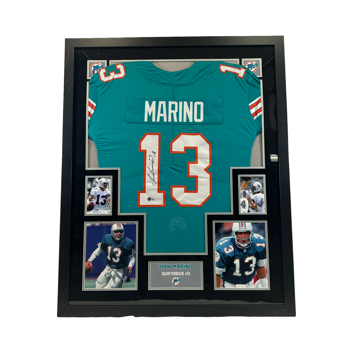 Dan Marino Autographed Miami Dolphins Jersey Beckett - Framed