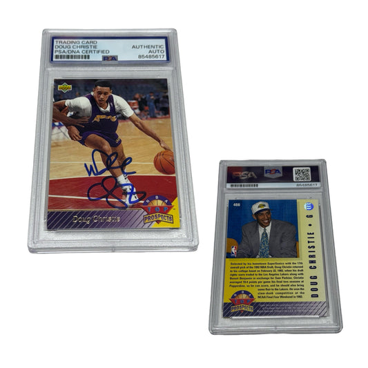Doug Christie 1992-93 Upper Deck Top Prospects PSA Auto Authentic #466