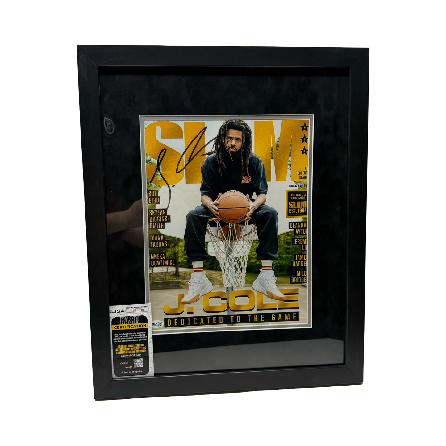 J. Cole Signed 11x14 Black Framed Slam Photo Autographed Hip-Hop Rap Artist JSA COA