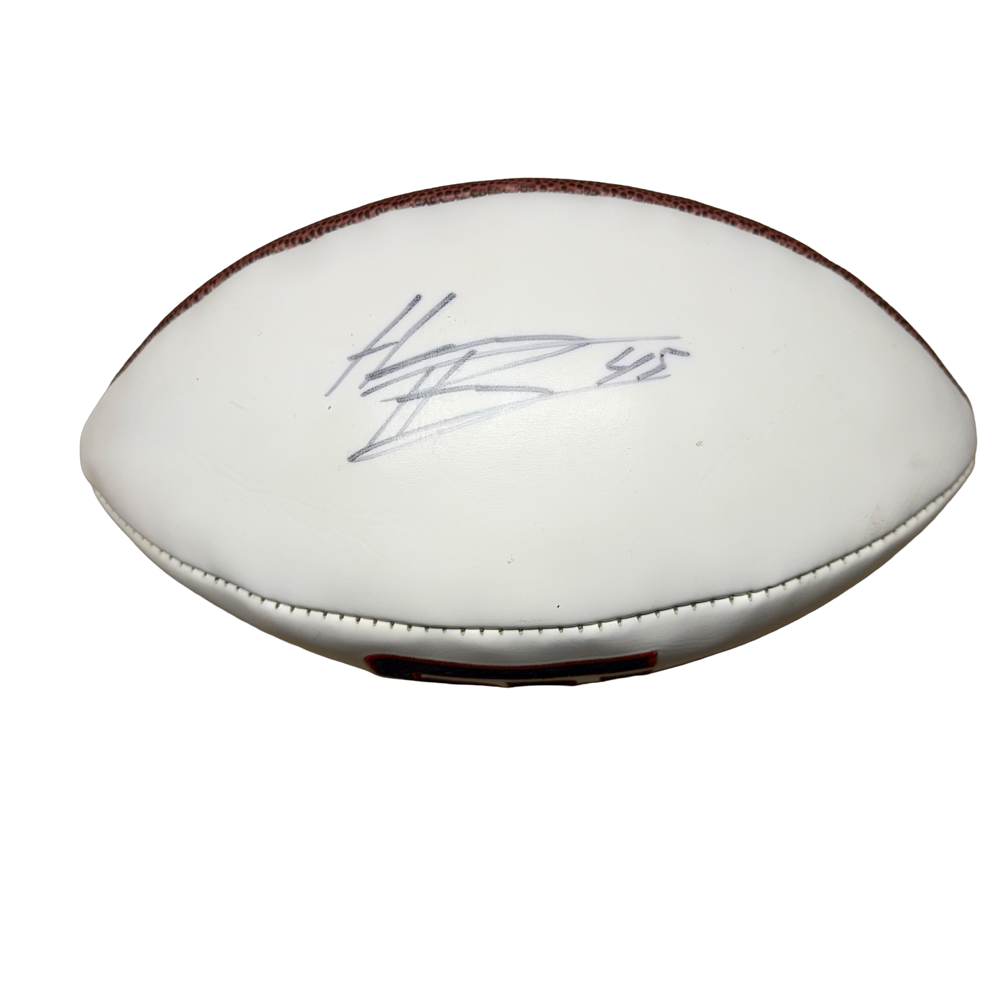 Henry Hynoski Autographed New York Giants White Panel Football Beckett