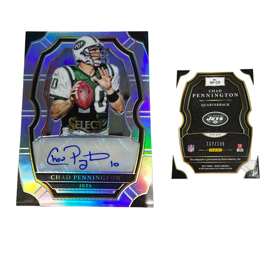 Chad Pennington 2017 PANINI Select /199 Autographed Card