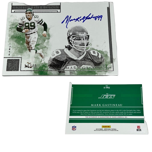 2019 Panini Impeccable Mark Gastineau Indelible Ink Auto Card /49