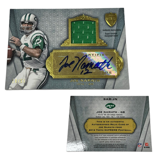 2012 Topps Certified Joe Namath 47/51 #SAR-JN