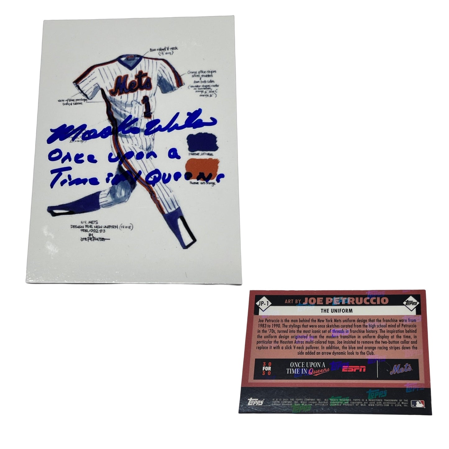 Mookie Wilson Signed Once Upon a Time in Queens #1 JP-1
