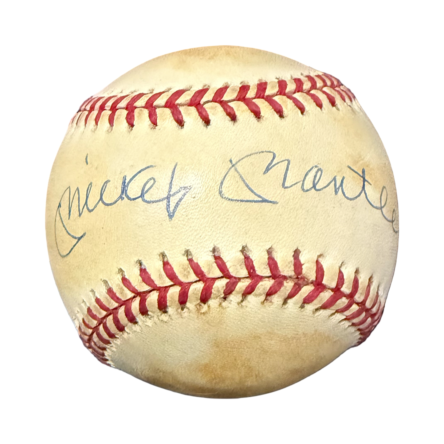 Mickey Mantle Autographed New York Yankees Official American League Baseball JSA