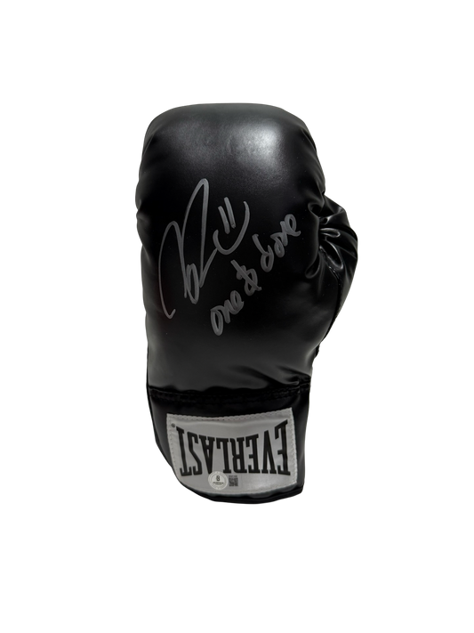 Nate Robinson Autographed Black Everlast Boxing Glove One and Done Beckett