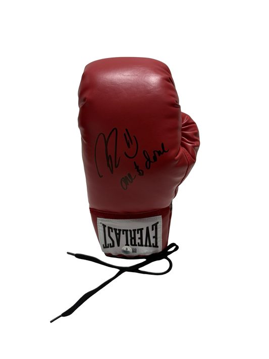 Nate Robinson Autographed Red Everlast Boxing Glove One and Done Beckett