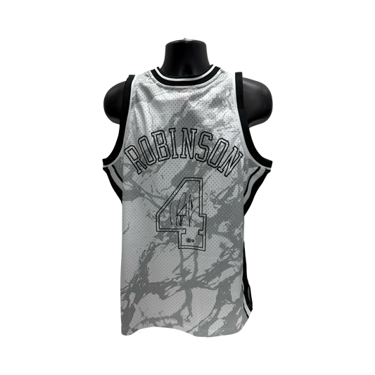 Nate Robinson Autographed New York Knicks Mitchell & Ness Swingman Marble Jersey Beckett