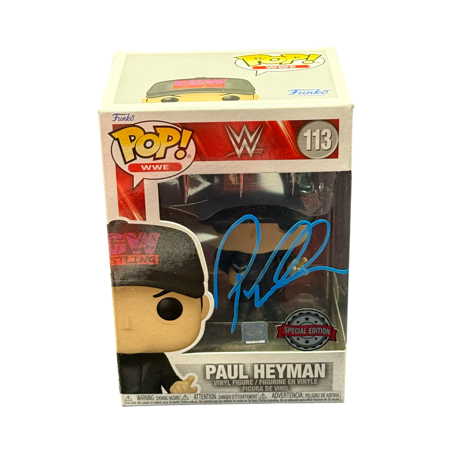 Paul Heyman Autographed WWE Funko Pop #113 JSA