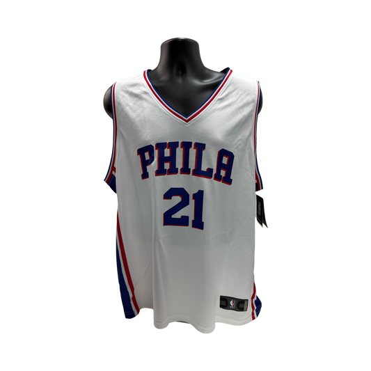 Joel Embiid Philadelphia 76ers Fanatics Fast Break Replica White Jersey XL