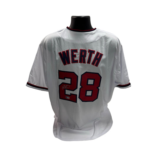 Jayson Werth Autographed Washington Nationals  White Jersey Beckett