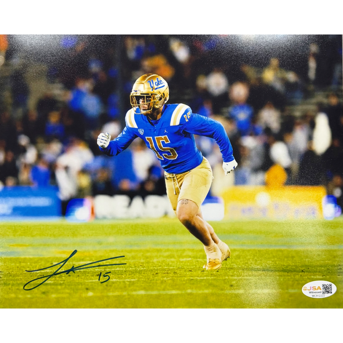 Laiatu Latu Signed UCLA Bruins 8x10 Photo Autographed NCAA JSA COA