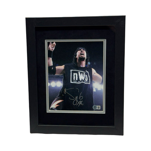 X-Pac Autographed WWE Syxx NWO 8x10 Beckett - Framed