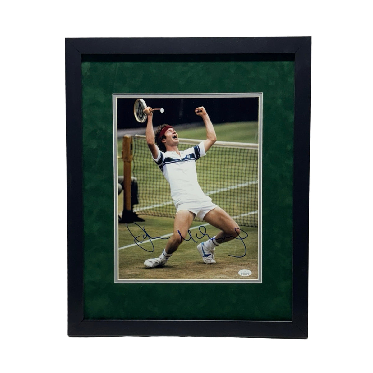 John McEnroe Autographed Celebrating 11x14 JSA - Framed