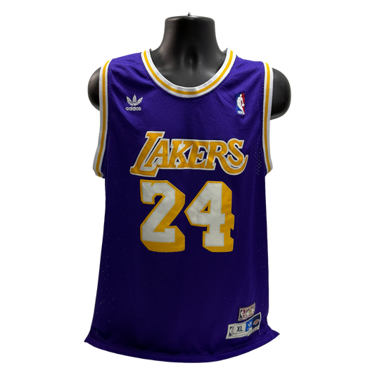 Kobe Bryant Los Angeles Lakers Purple Adidas Hardwood Classics Jersey Unsigned Size XL