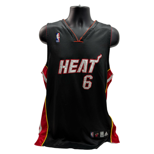 Lebron James Adidas Authentics Miami Heat Jersey Size 54