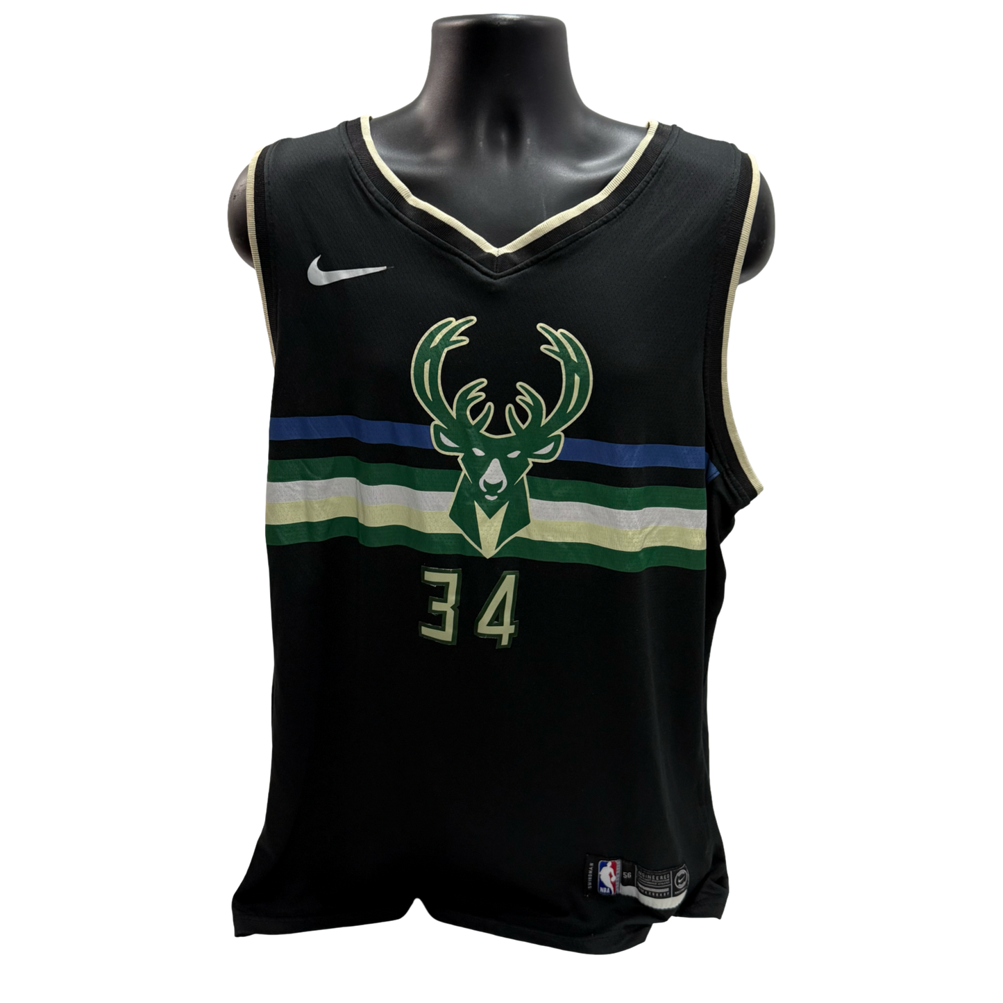 Giannis Antetokounmpo Milwaukee Bucks Nike Swingman Jersey Size 56