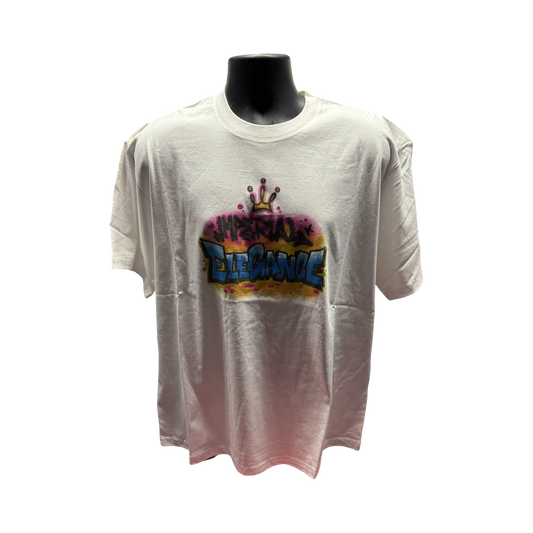 Imperial Elegance White Brooklyn Airbrush T-Shirt XL