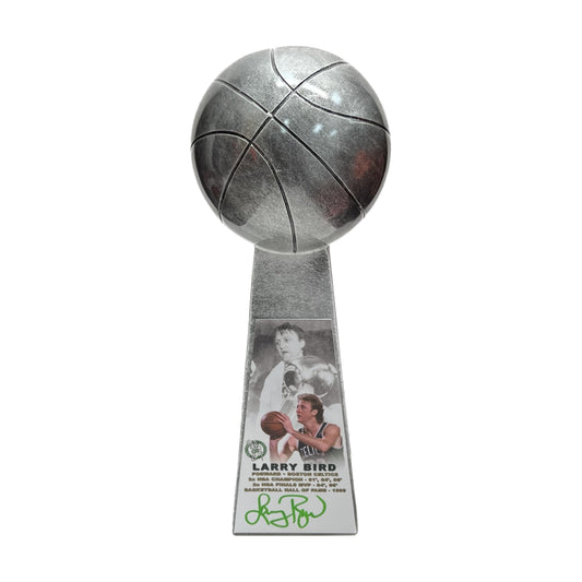 Larry Bird Autographed Boston Celtics Replica Trophy LB COA