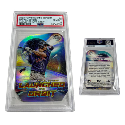 2023 Topps Cosmic Chrome Baseball Rafael Devers Launched Into Orbit #4 PSA 10