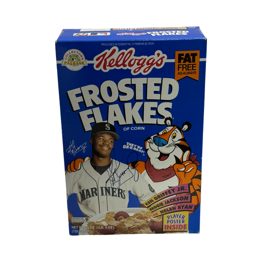Ken Griffey Jr Autographed Frosted Flakes Box Seattle Mariners Beckett