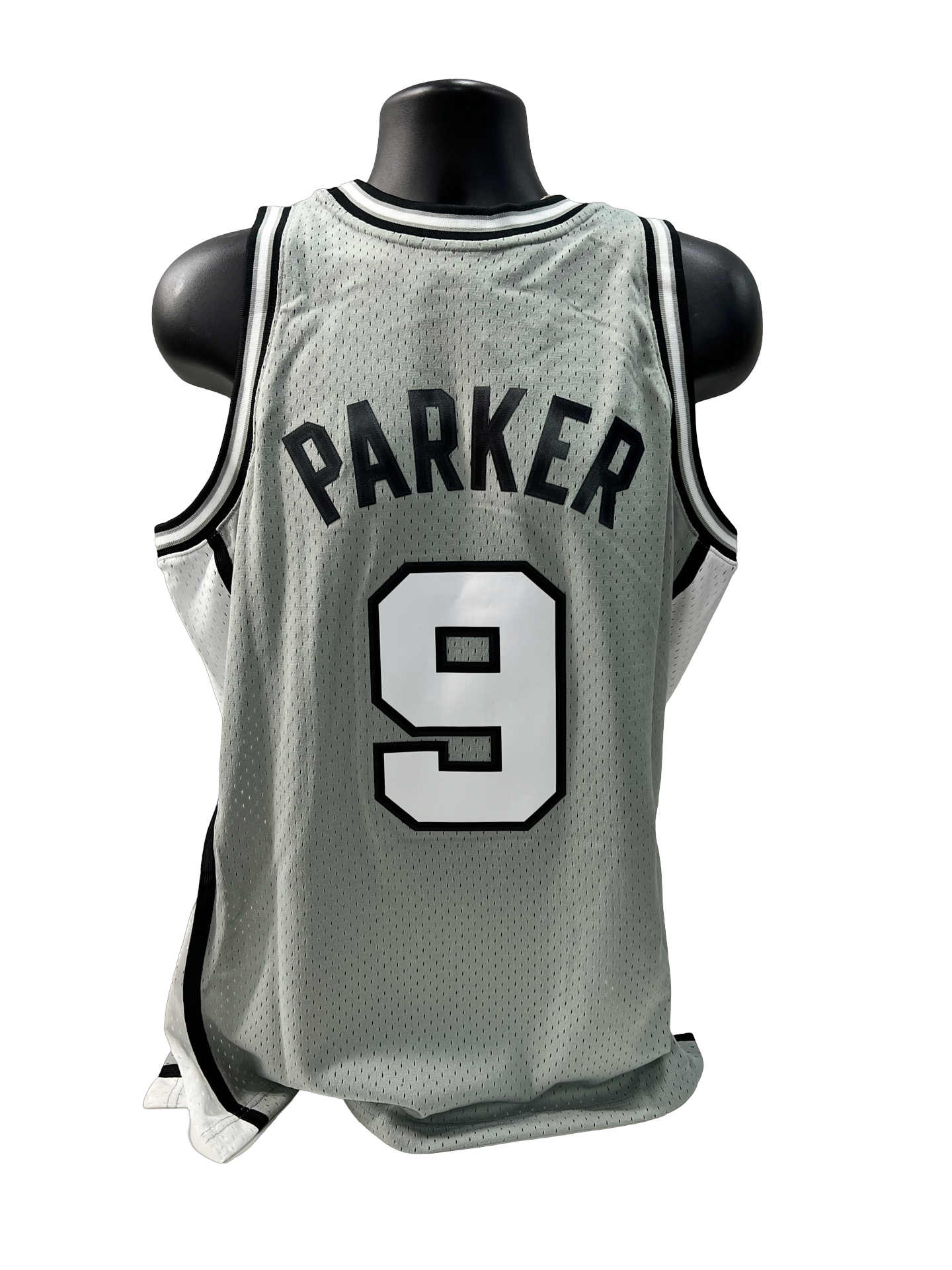 Tony Parker Unsigned Mitchell & Ness Hall of Fame San Antonio Spurs Jersey Size Large