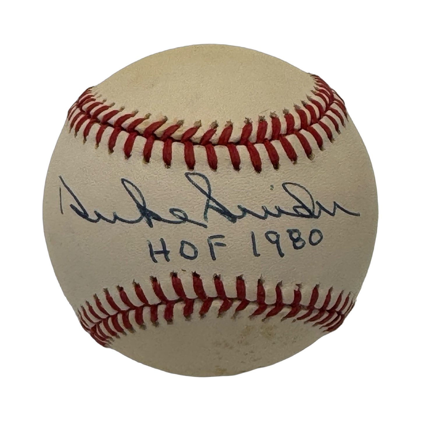 Duke Snider Autographed Brooklyn Dodgers OMLB HOF 1980 Beckett