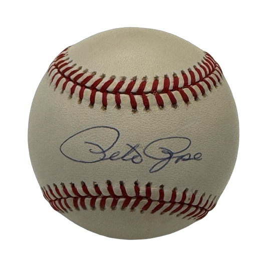Pete Rose Autographed Cincinnati Reds OMLB Beckett