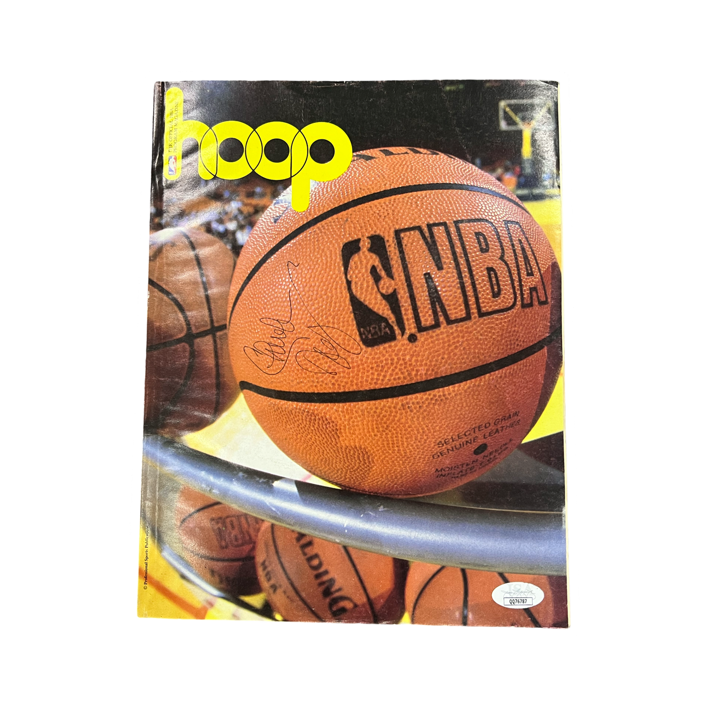 Chuck Daly Autographed Hoop NBA Program JSA