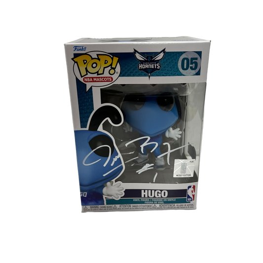 Muggsy Bogues Autographed Charlotte Hornets Hugo Funko Pop White Ink Beckett