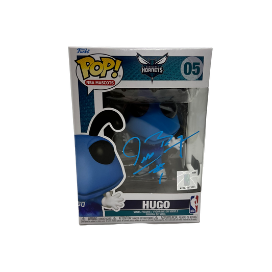 Muggsy Bogues Autographed Charlotte Hornets Hugo Funko Pop Blue Ink Beckett