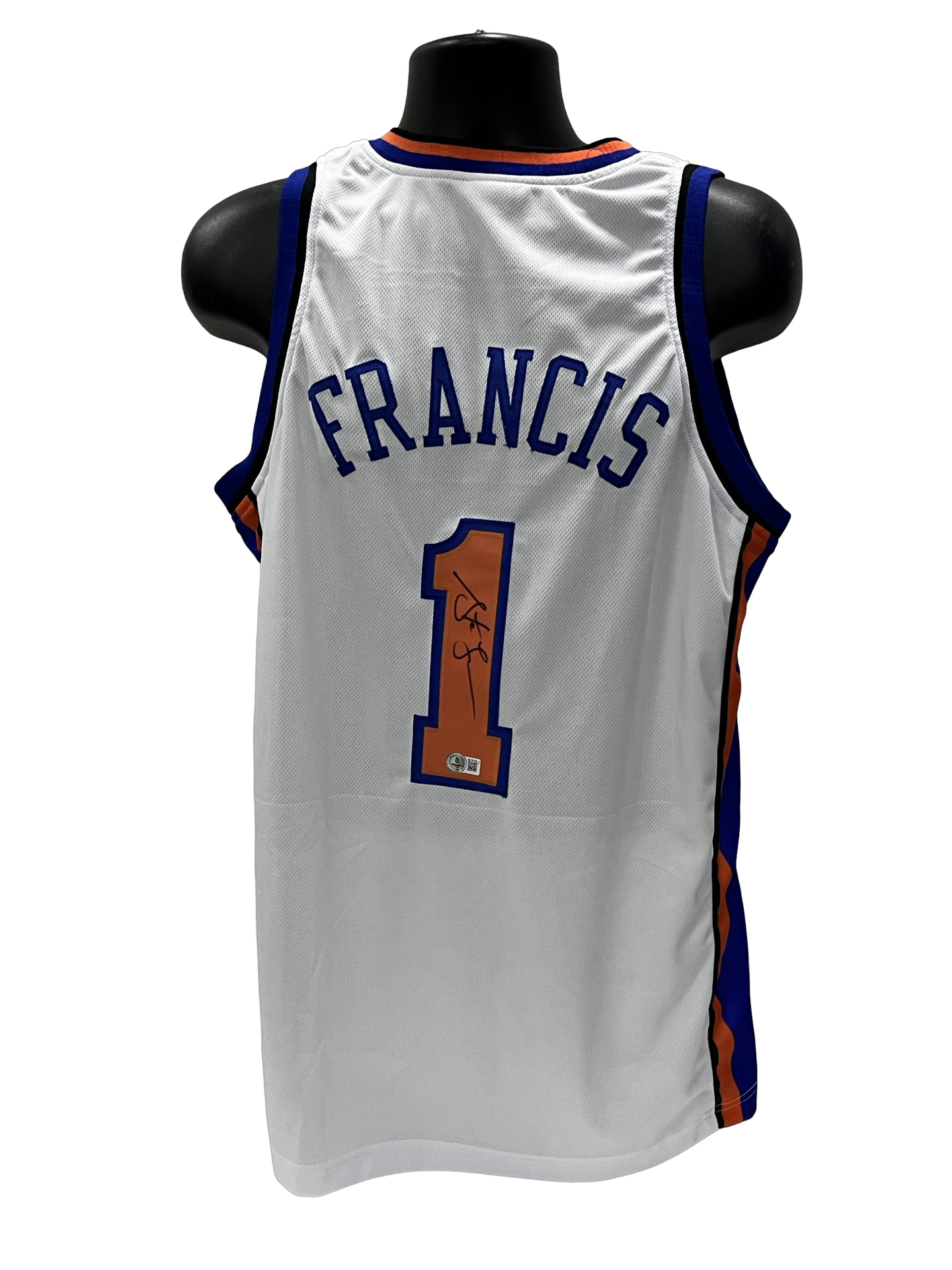 Steve Francis Autographed New York Knicks White Jersey Beckett