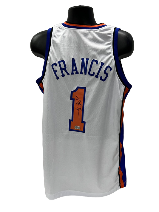 Steve Francis Autographed New York Knicks White Jersey Beckett