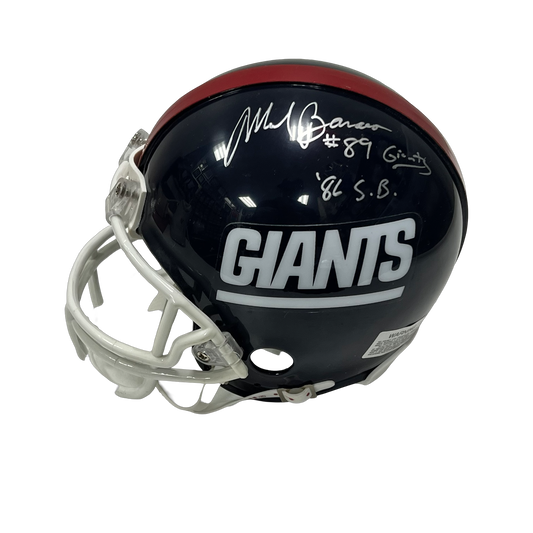 Mark Bavaro Autographed New York Giants Old School Mini Helmet Beckett
