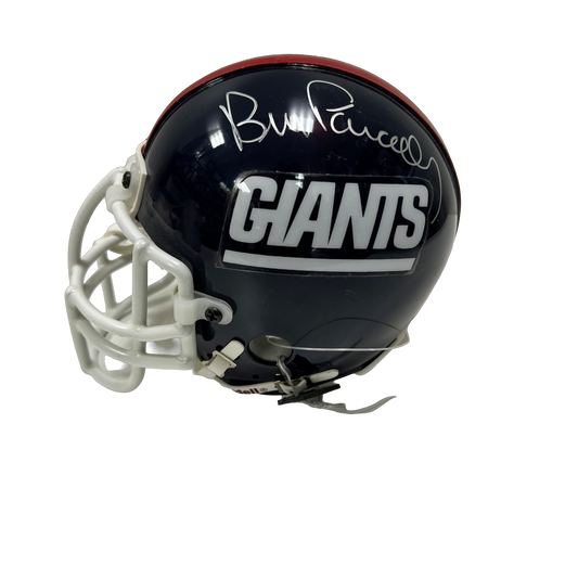 Bill Parcells Autographed New York Giants Old School Mini Helmet Beckett