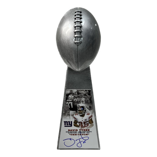 David Tyree Autographed New York Giants Super Bowl Replica Trophy Steiner CX