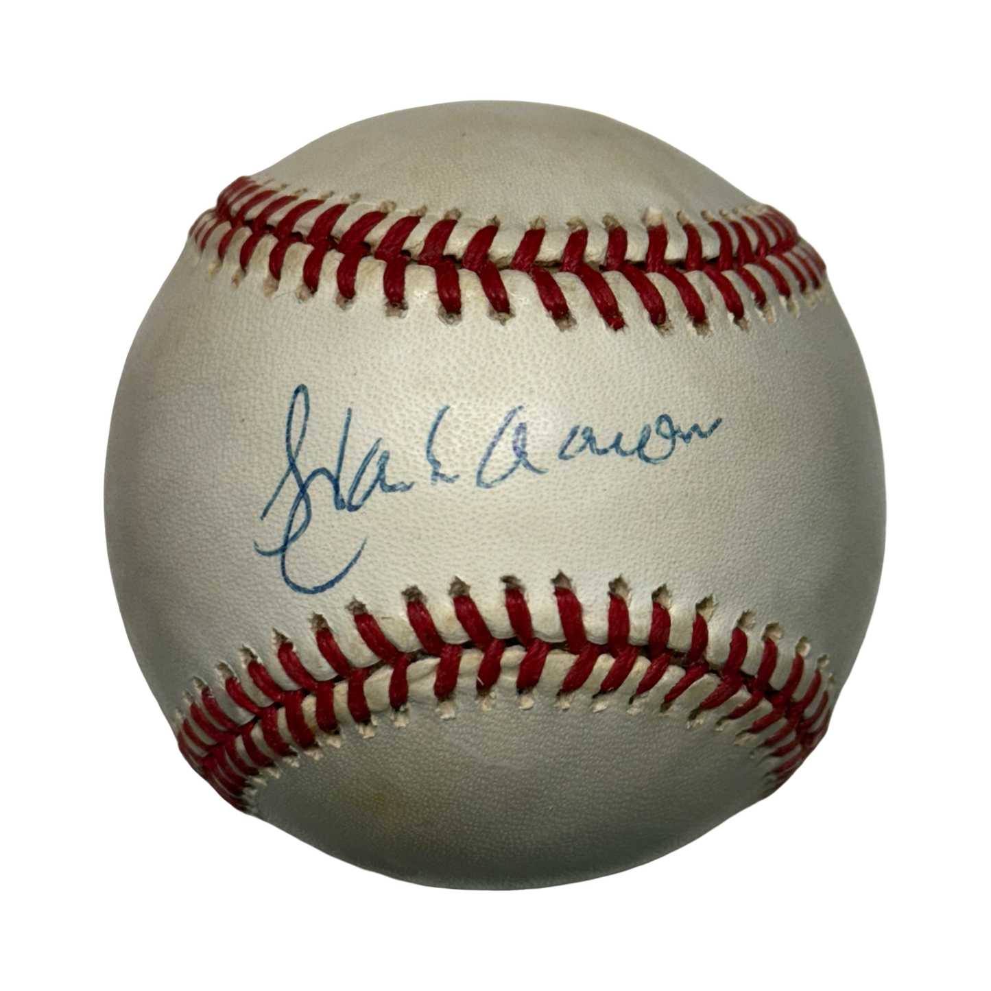 Hank Aaron Autographed Atlanta Braves NL Baseball JSA