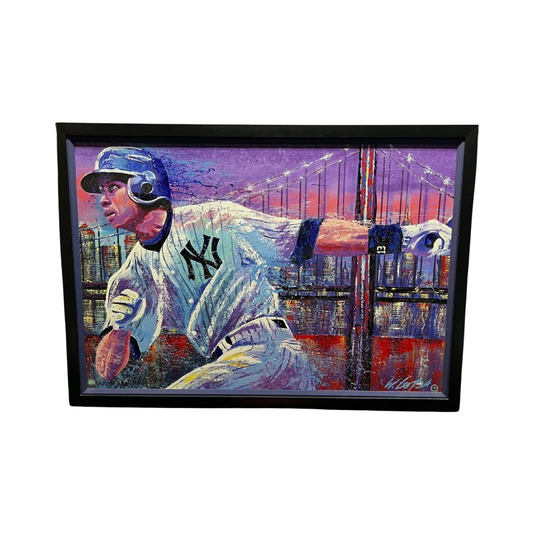 Alex Rodriguez Autographed 30x42 Canvas Lopa Art New York Yankees MLB COA