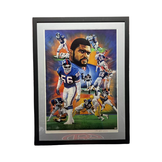 Lawrence Taylor Autographed 30x42 Framed New York Giants Steiner