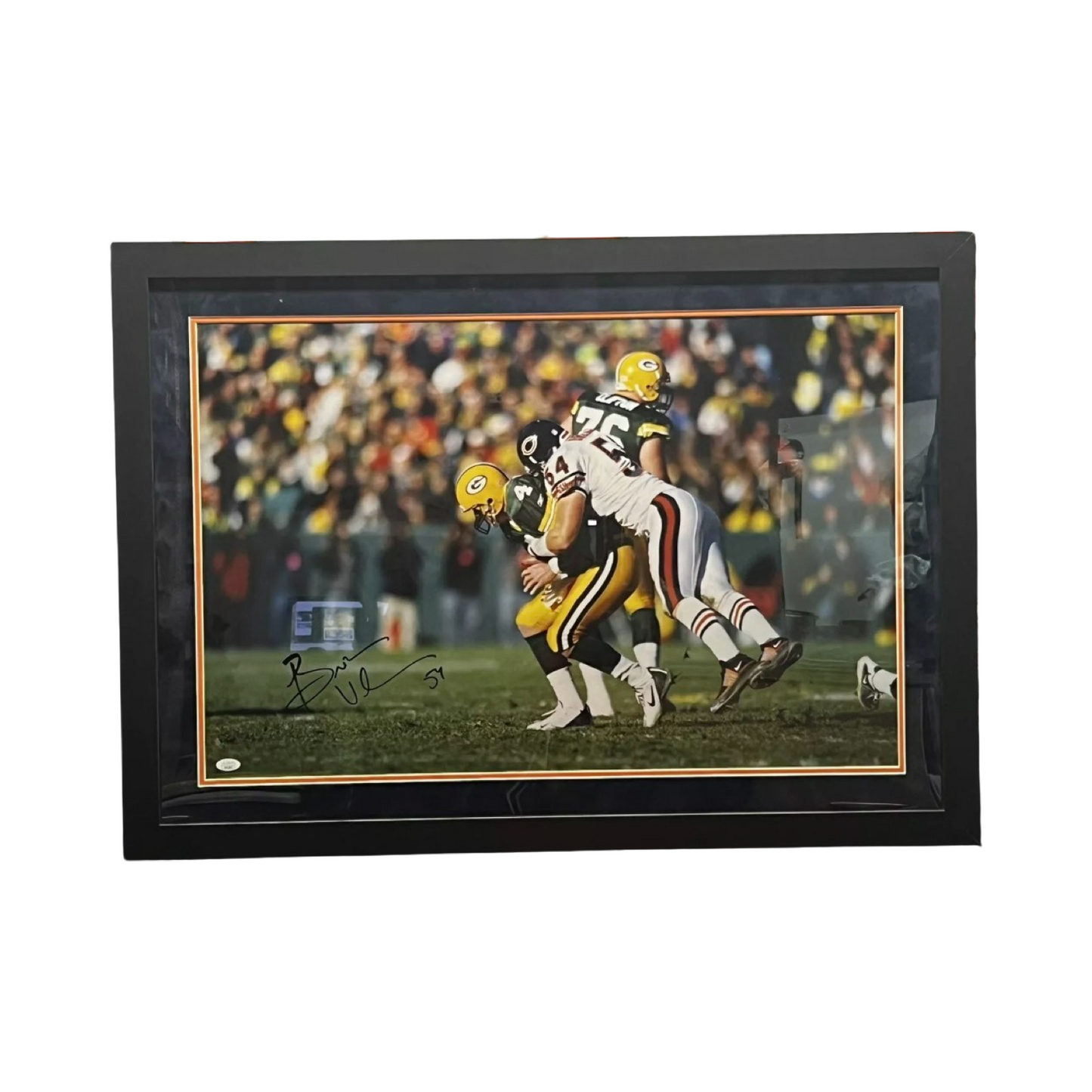 Brian Urlacher Autographed Framed 18x28 Chicago Bears JSA