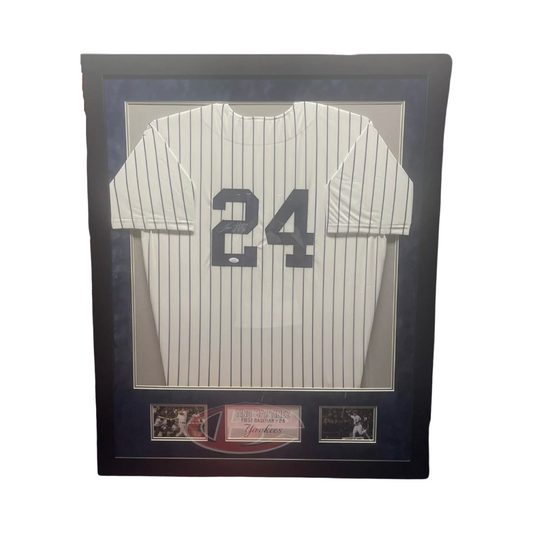 Tino Martinez Autographed New York Yankee Jersey Framed 32x40 JSA