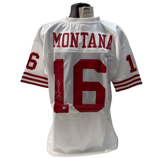 Joe Montana Autographed San Francisco 49’ers White Mitchell & Ness Jersey Fanatics